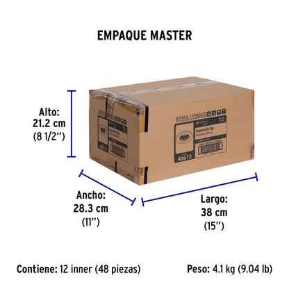 Luminario redondo negro spot fijo, lámpara no incluida | EMP-101S | 46613