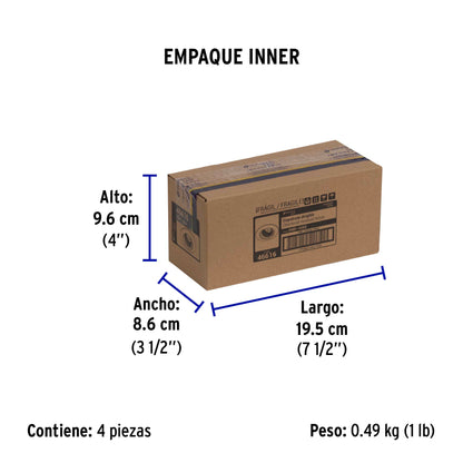 Luminario redondo satín spot dirigible, lámpara no incluida | EMP-105S | 46616