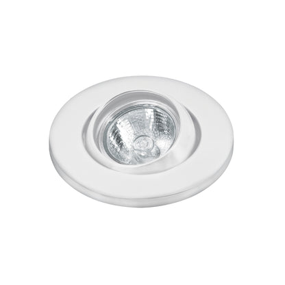 Luminario redondo blanco spot esférico, lámpara no incluida | EMP-106S | 46623