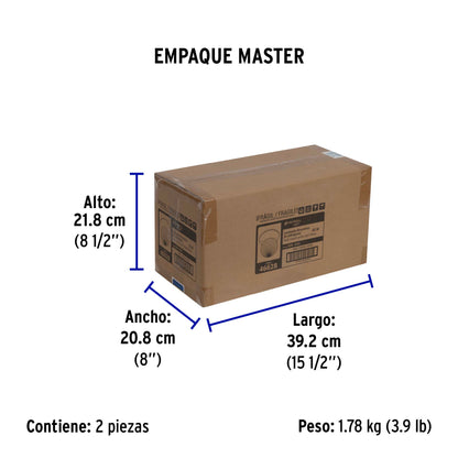 Luminario decorativo 19x16 cm pantalla cristal, sin lámpara | SOB-102S | 46628