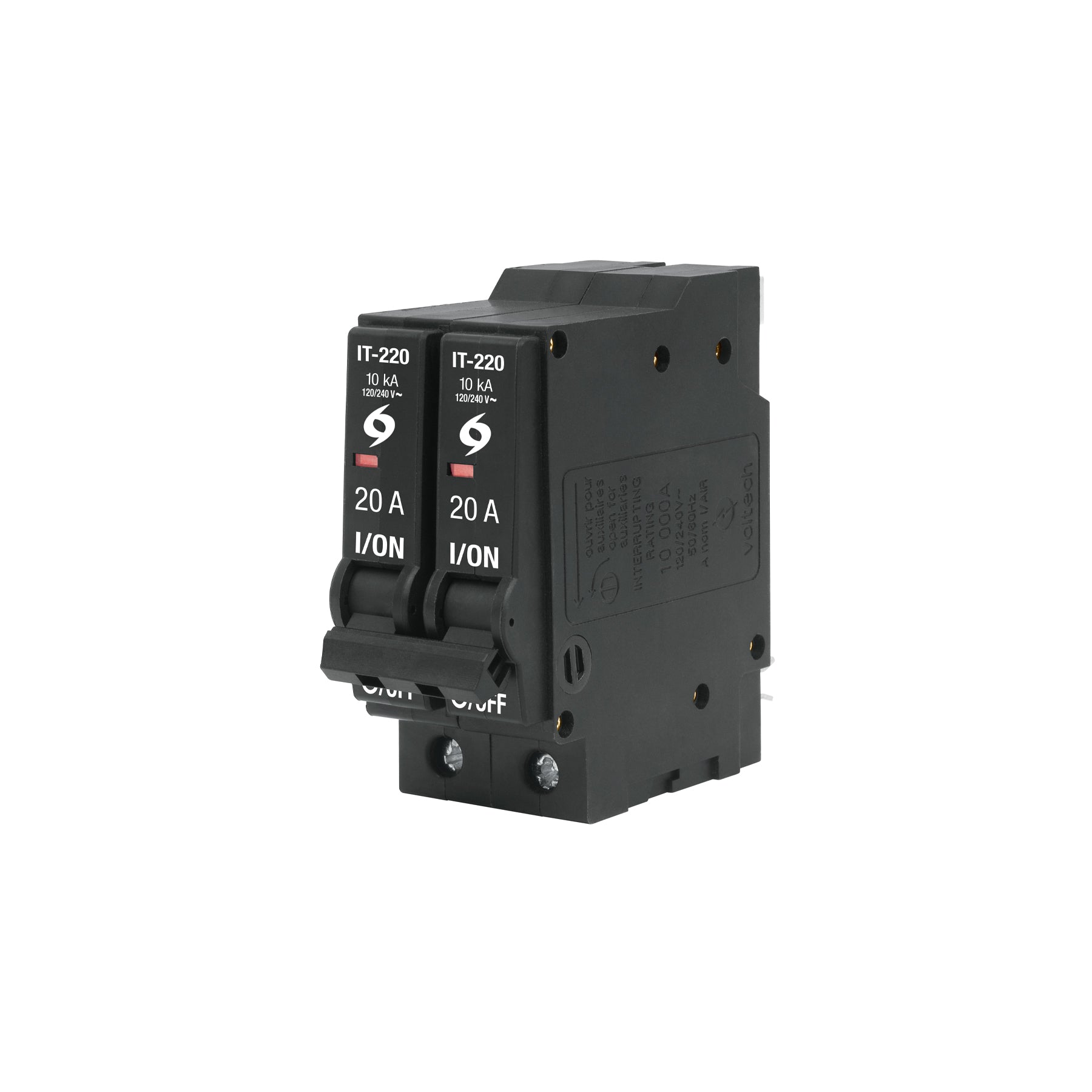 Interruptor de 2 polos 20A, enchufable, VOLTECK | IT-220 | 46704
