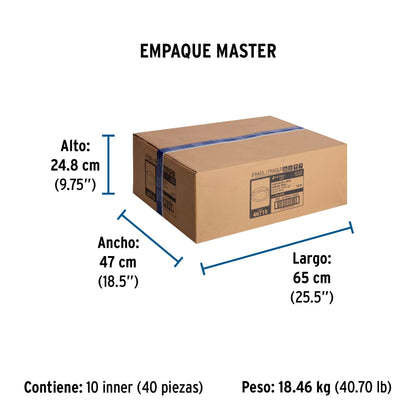 Luminario LED plafón 18W 6500K, redondo, blanco, VOLTECK | PLA-207L | 46715