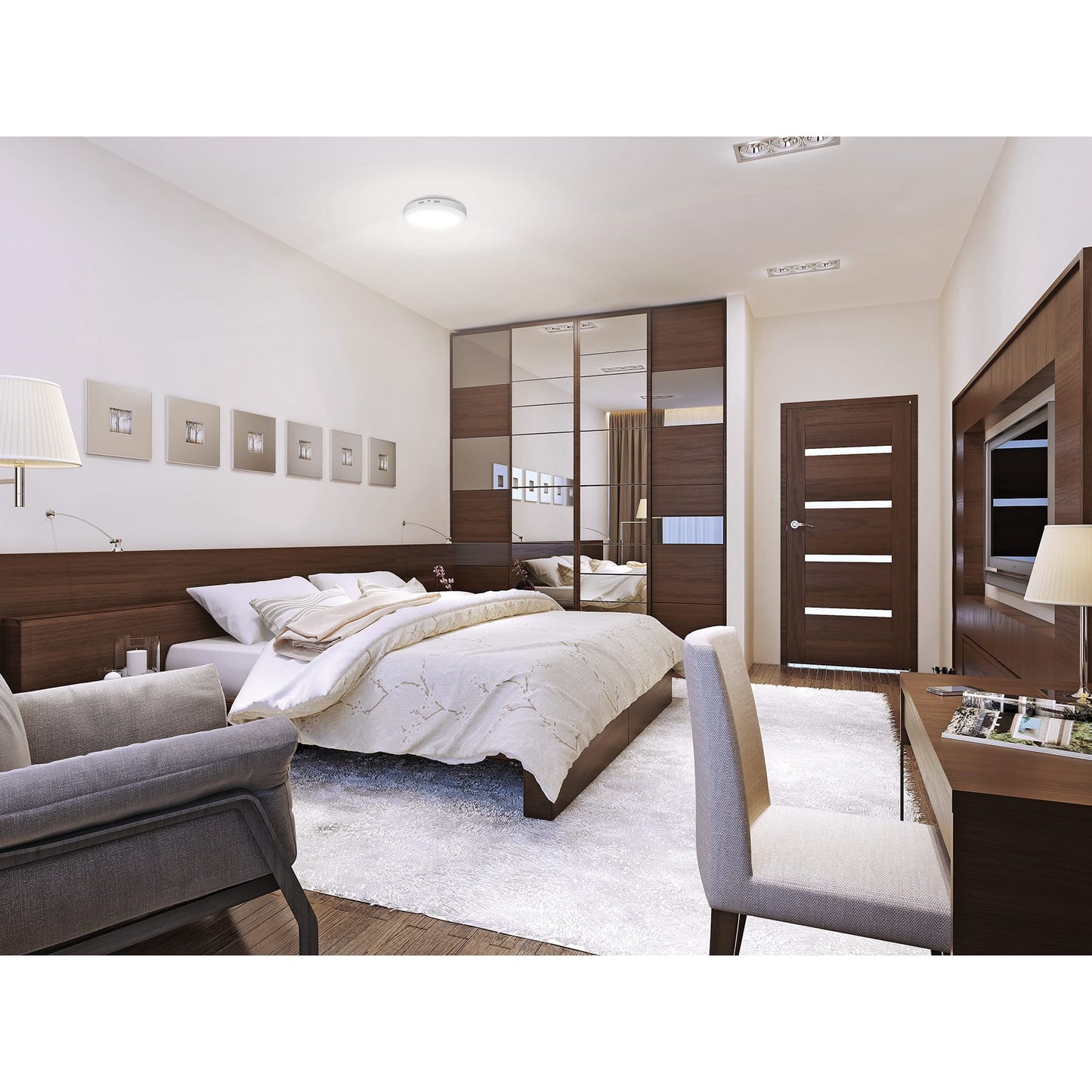 Luminario LED plafón 18W 6500K, redondo, blanco, VOLTECK | PLA-207L | 46715