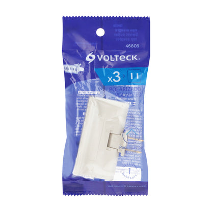 Multicontacto triple, tipo bisagra Volteck | MUL-330 | 46809