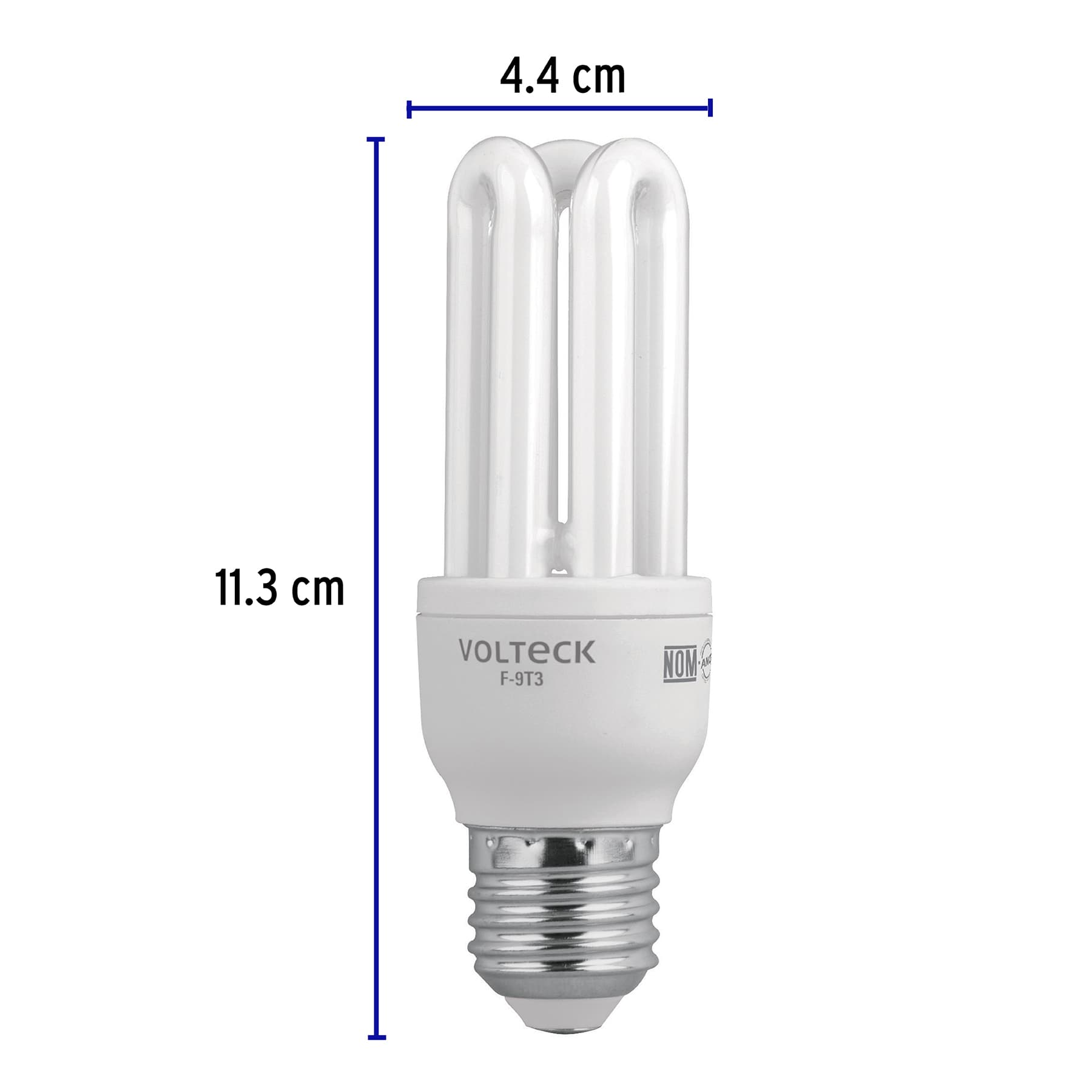 Lámpara triple T3 9 W luz de día en blíster, Volteck | F-9T3 | 46843