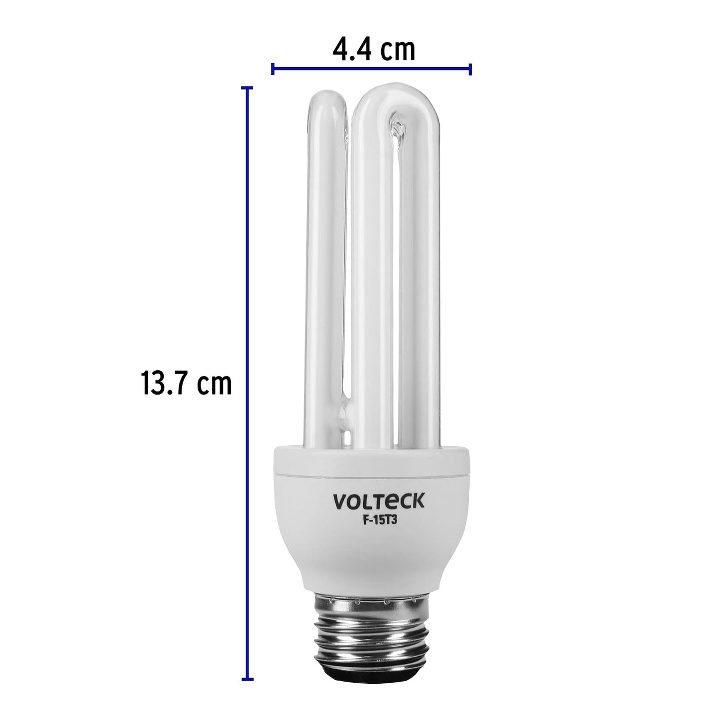 Lámpara triple T3 15 W luz de día en blíster, Volteck | F-15T3 | 46844