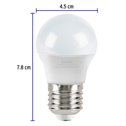 Lámpara LED G45 3 W (equiv. 25 W) luz de día blíster Volteck | LED-30GF | 46854