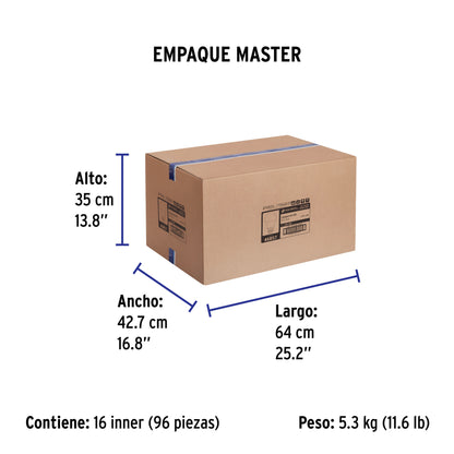 Lámpara LED A19 6 W (equiv. 40 W) luz cálida blíster Volteck | LED-40C | 46857
