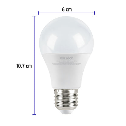 Lámpara LED A19 9 W (equiv. 60 W) luz cálida blíster Volteck | LED-60C | 46859