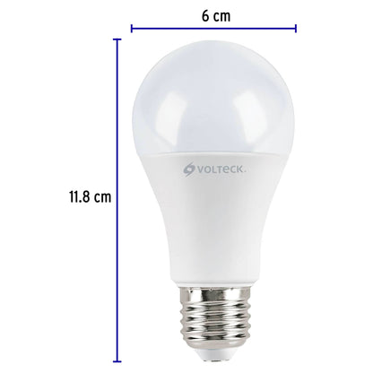 Lámpara LED A19 12 W (equiv. 75W) luz cálida blíster Volteck | LED-75C | 46861