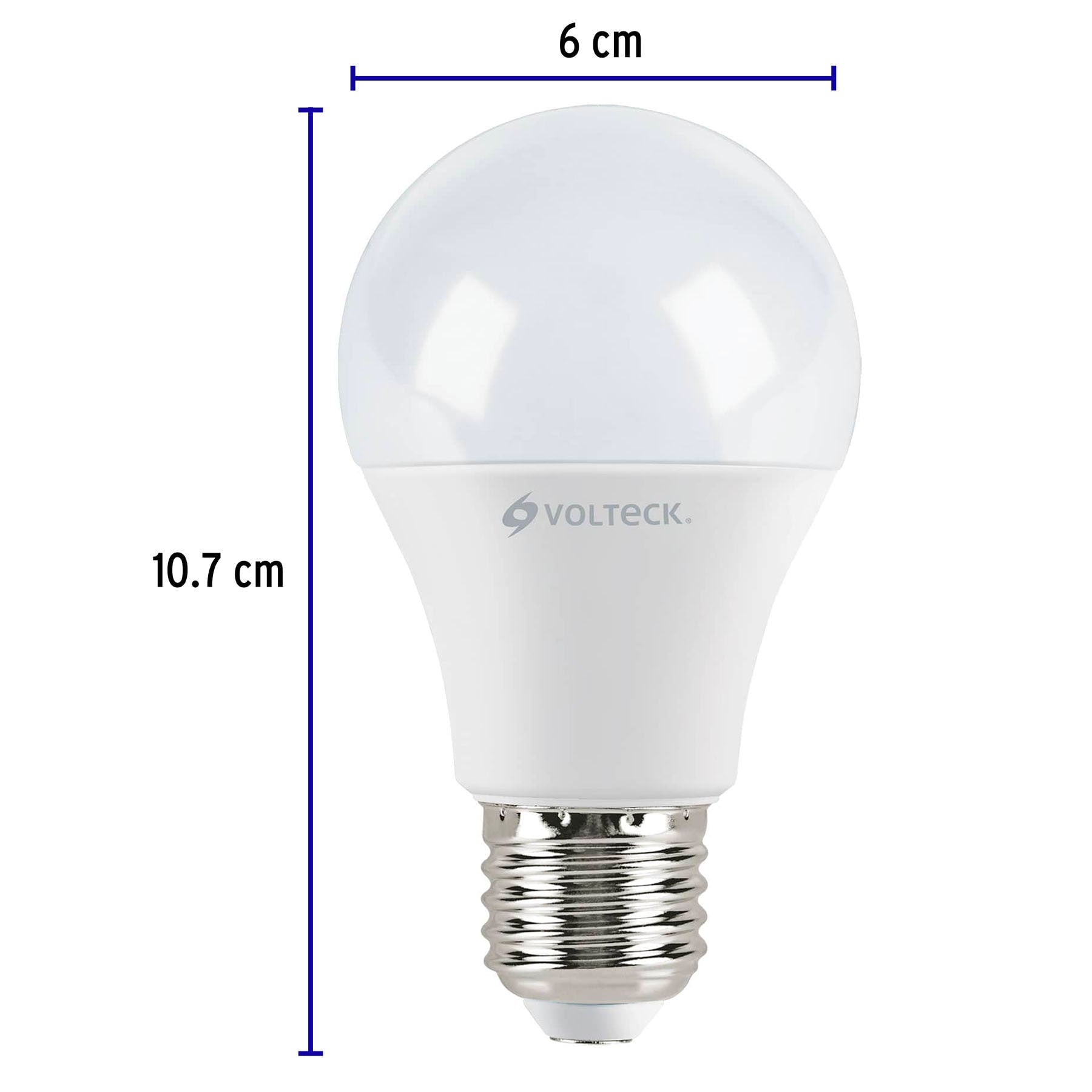 Pack de 4 lámparas LED A19 9 W (equiv. 60 W), luz de día | LED-60FX4 | 46864