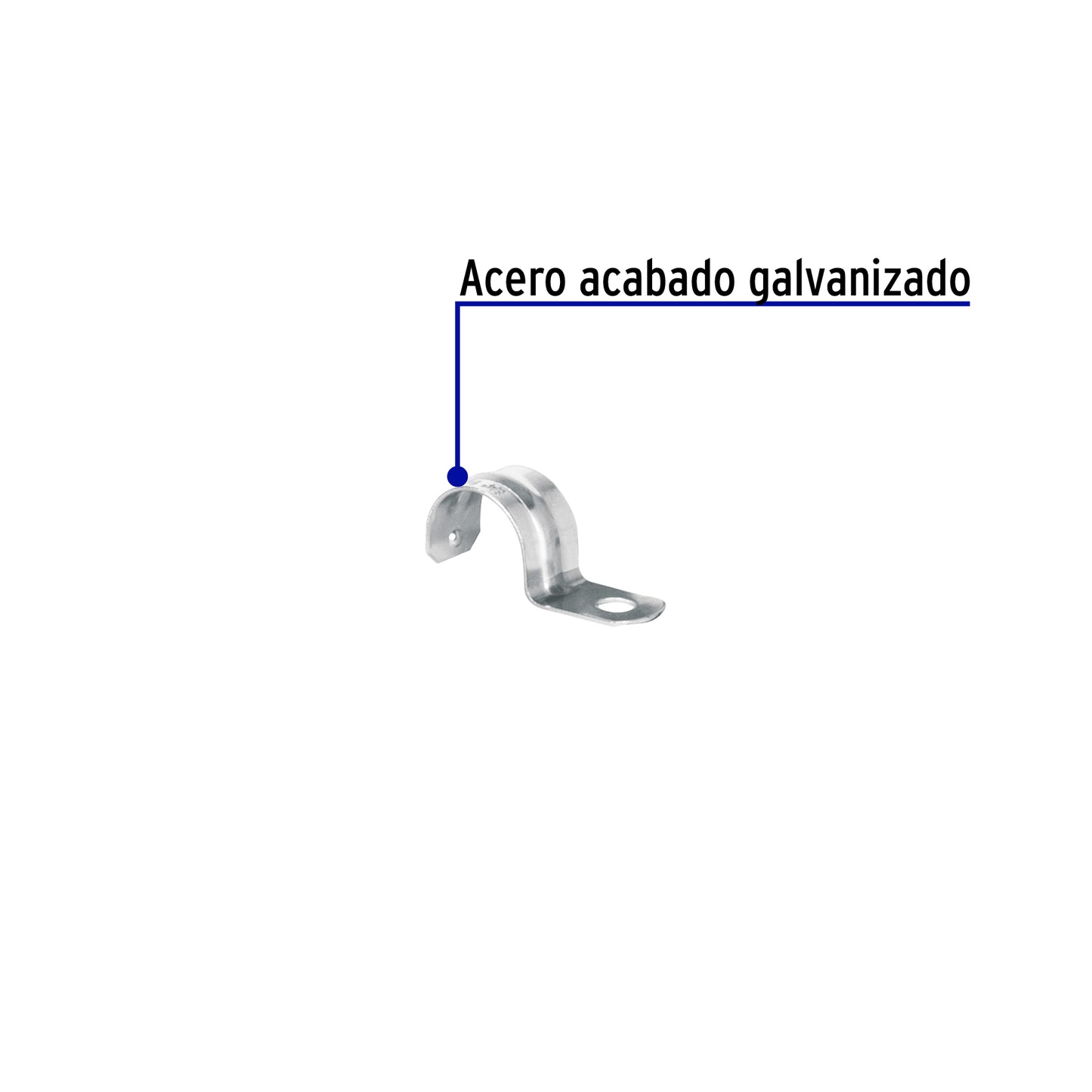 Bolsa c/10 abrazaderas tipo uña 3/4' p/tubo pared delgada | AU-3/4 | 46921