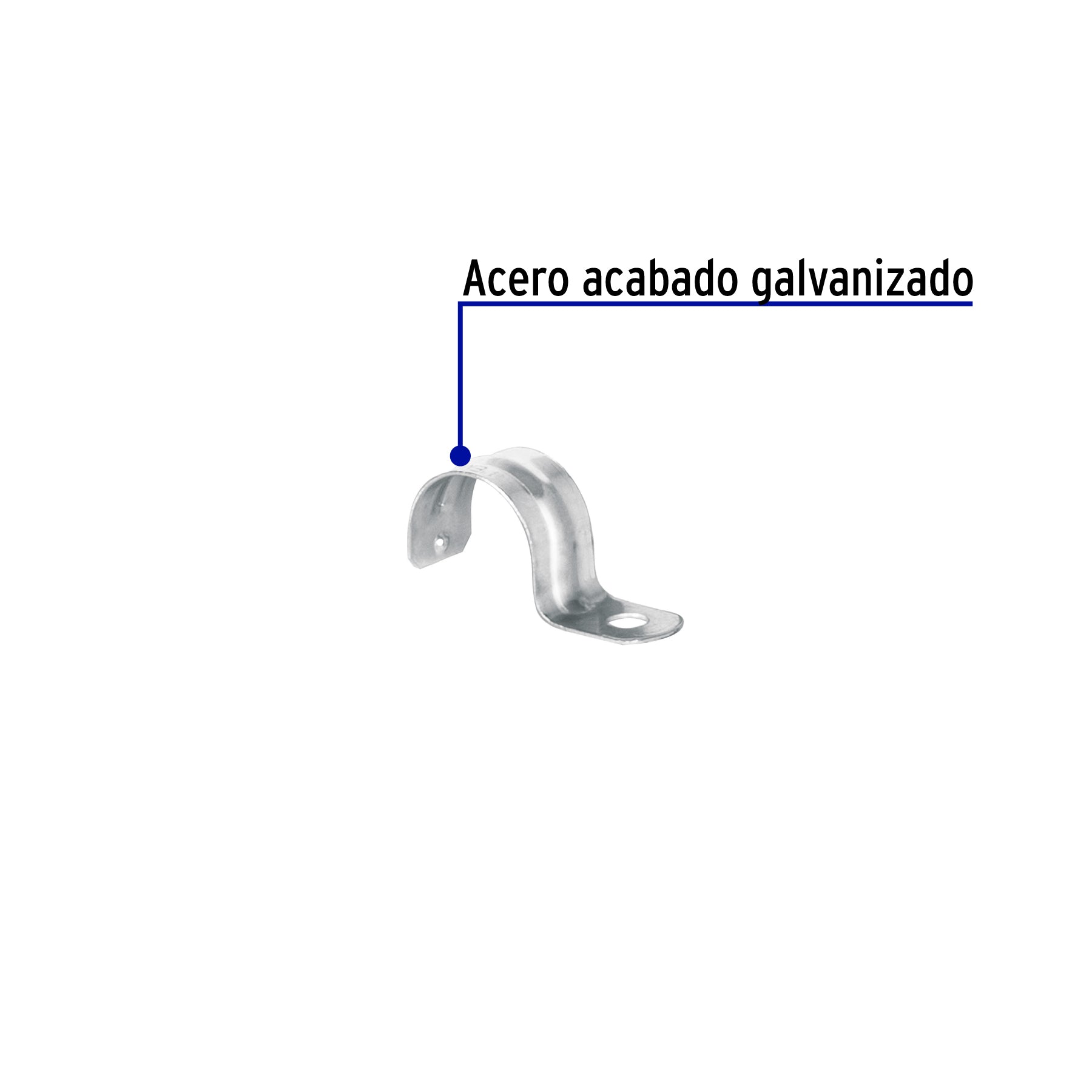 Bolsa c/10 abrazaderas tipo uña 1' p/tubo pared delgada | AU-1 | 46922