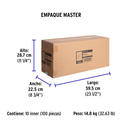 Bolsa c/10 abrazaderas tipo uña 1' p/tubo pared delgada | AU-1 | 46922