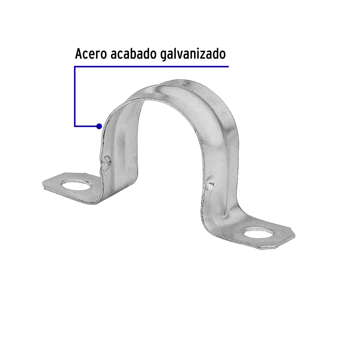 Bolsa c/10 abrazaderas tipo omega 1' p/tubo pared delgada | AO-1 | 46925