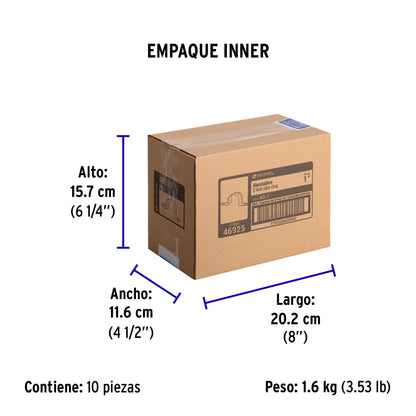 Bolsa c/10 abrazaderas tipo omega 1' p/tubo pared delgada | AO-1 | 46925