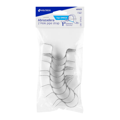 Bolsa c/10 abrazaderas tipo omega 1' p/tubo pared delgada | AO-1 | 46925