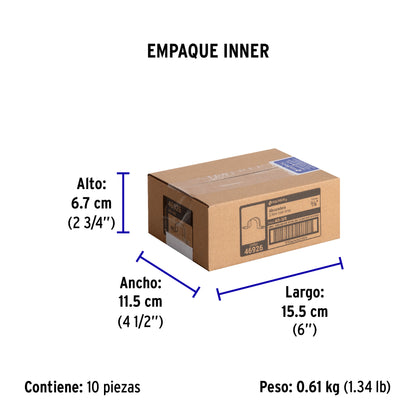 Bolsa c/10 abrazaderas tipo omega 3/8' p/tubo pared delgada | AO-3/8 | 46926