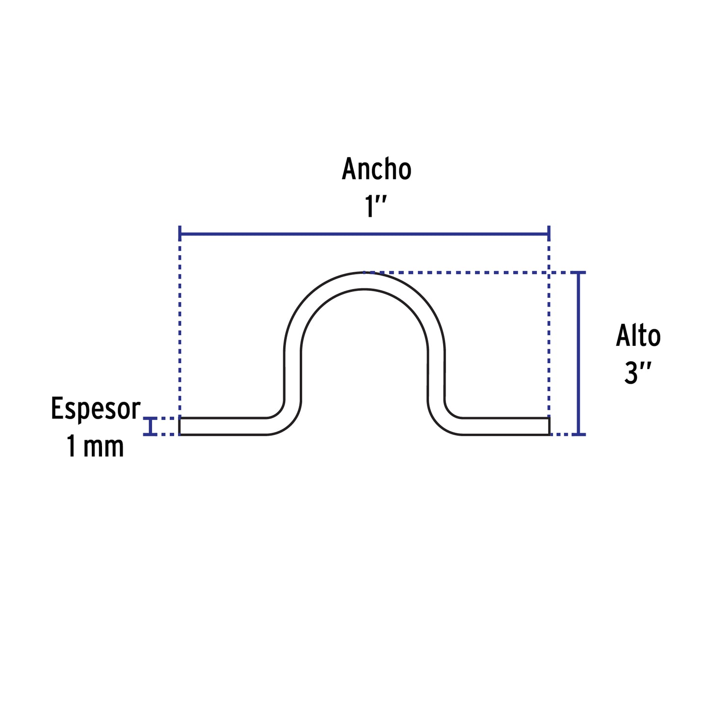 Bolsa c/5 abrazaderas tipo omega 3' p/tubo pared delgada | AO-3 | 46928