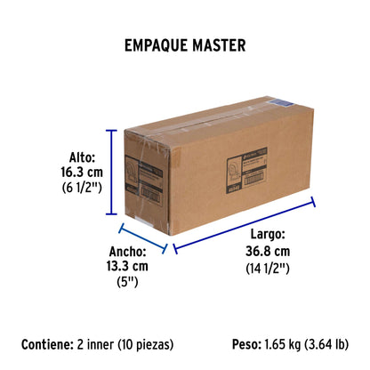 Mufa con abrazadera para tubo 1', Volteck | MUFA-1 | 46940