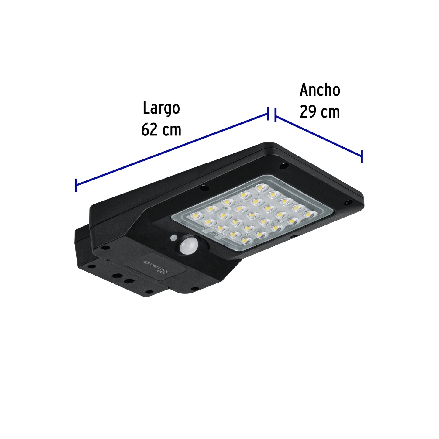 Luminario suburbano solar LED 4 W 6500 K con sensor de luz | SUB-900L | 46956