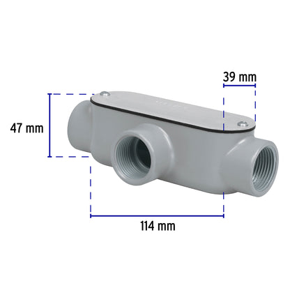 Condulet 1' conexión tipo T, Volteck | COLET-1-T | 46981