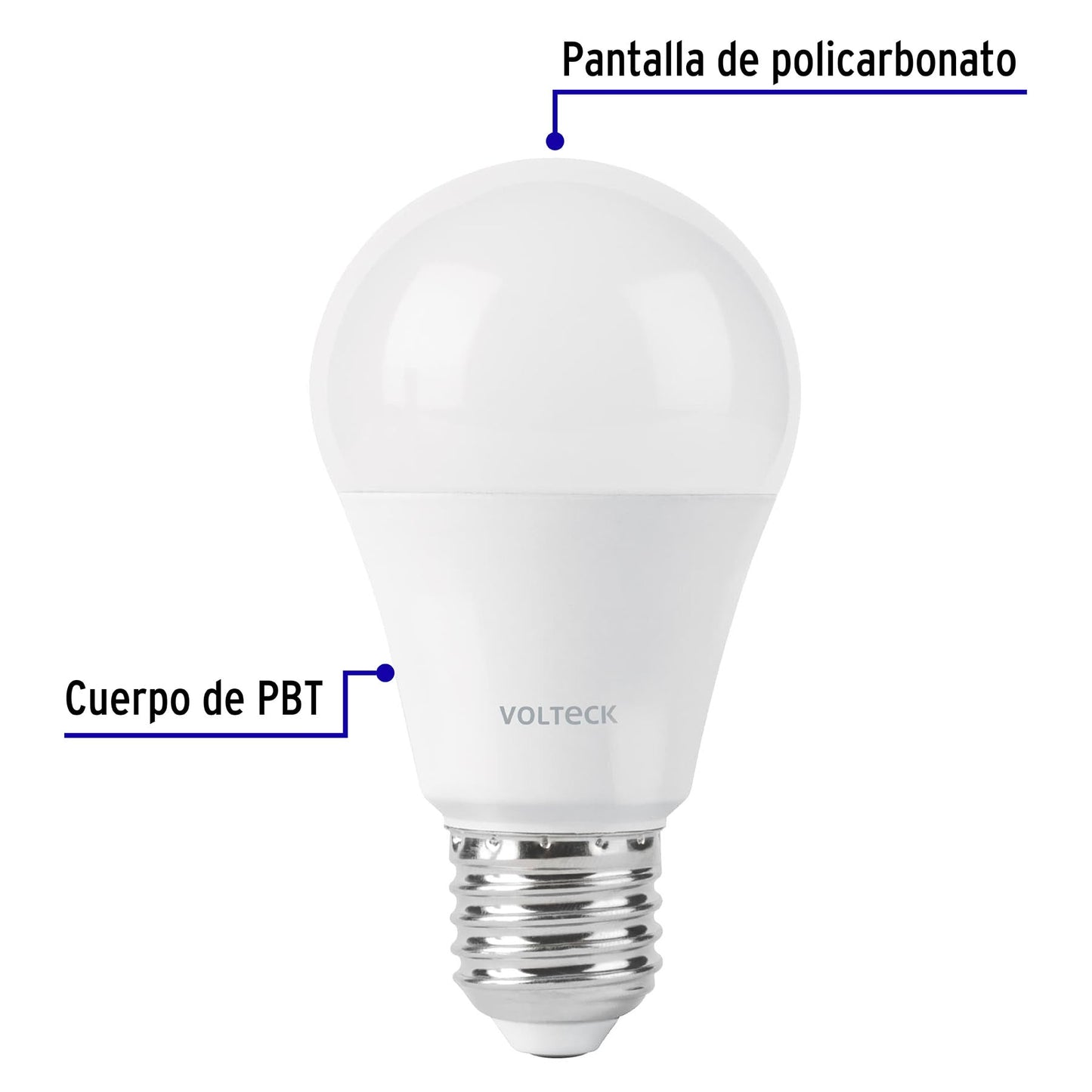 Lámpara LED tipo bulbo A19 9 W con sensor de movimiento | LED-60SM | 46993