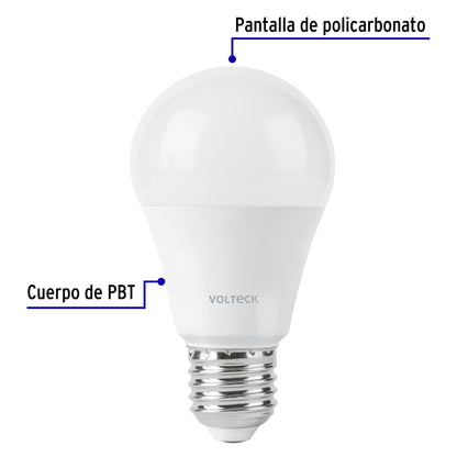 Lámpara LED tipo bulbo A19 9 W con sensor de movimiento | LED-60SM | 46993