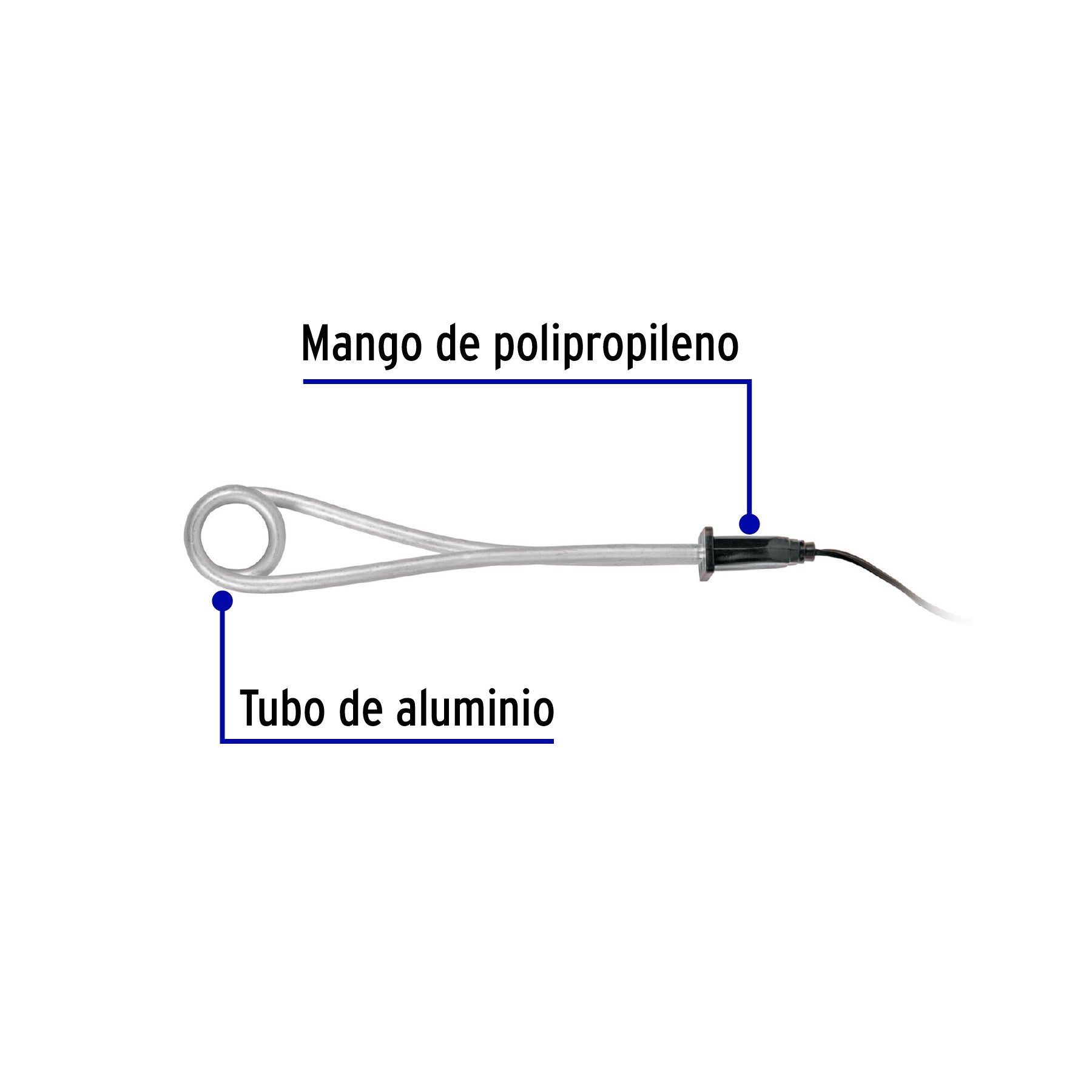 Calentador de inmersión p/agua #5.5 de 20 L 1000 W, Volteck | CAGU-5.5 | 46994