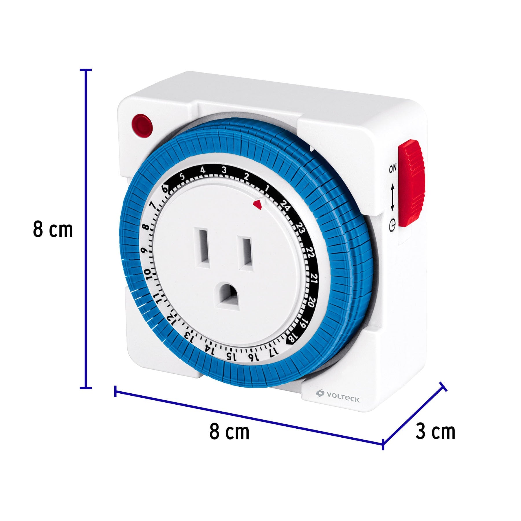 Mini Temporizador analógico 1 evento, intervalos de 15 min. | TEM-1M | 46996