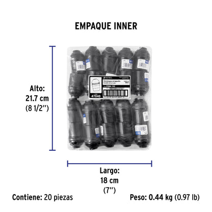 Portalámpara de baquelita, sencillo a granel, Volteck | POBA-10G | 47040