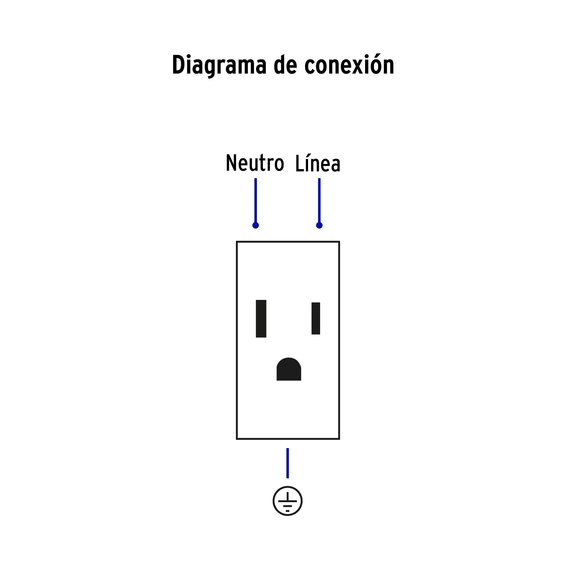 Contacto aterrizado, 1 módulo, línea Española, color blanco | COA-EB | 47051