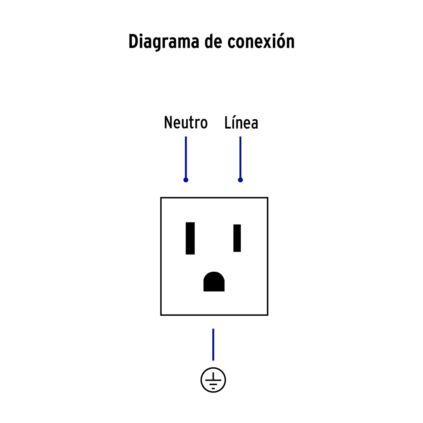 Contacto aterrizado, 1.5 módulos, línea Española, blanco | COA15-EB | 47052