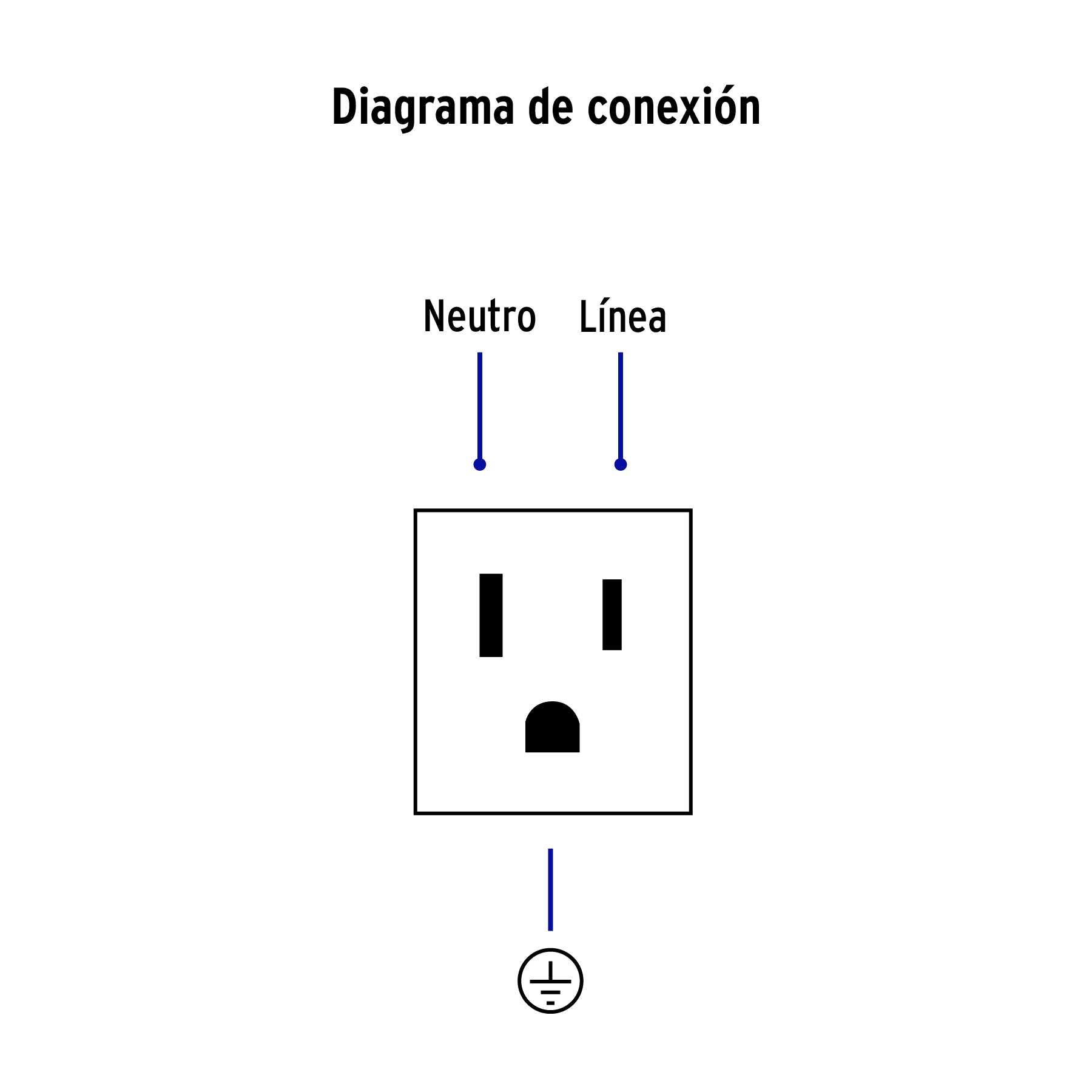 Contacto aterrizado, 1.5 módulos, línea Española, blanco | COA15-EB | 47052