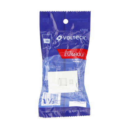 Toma de teléfono, 1.5 módulos, línea Española, color blanco | TE15-EB | 47056