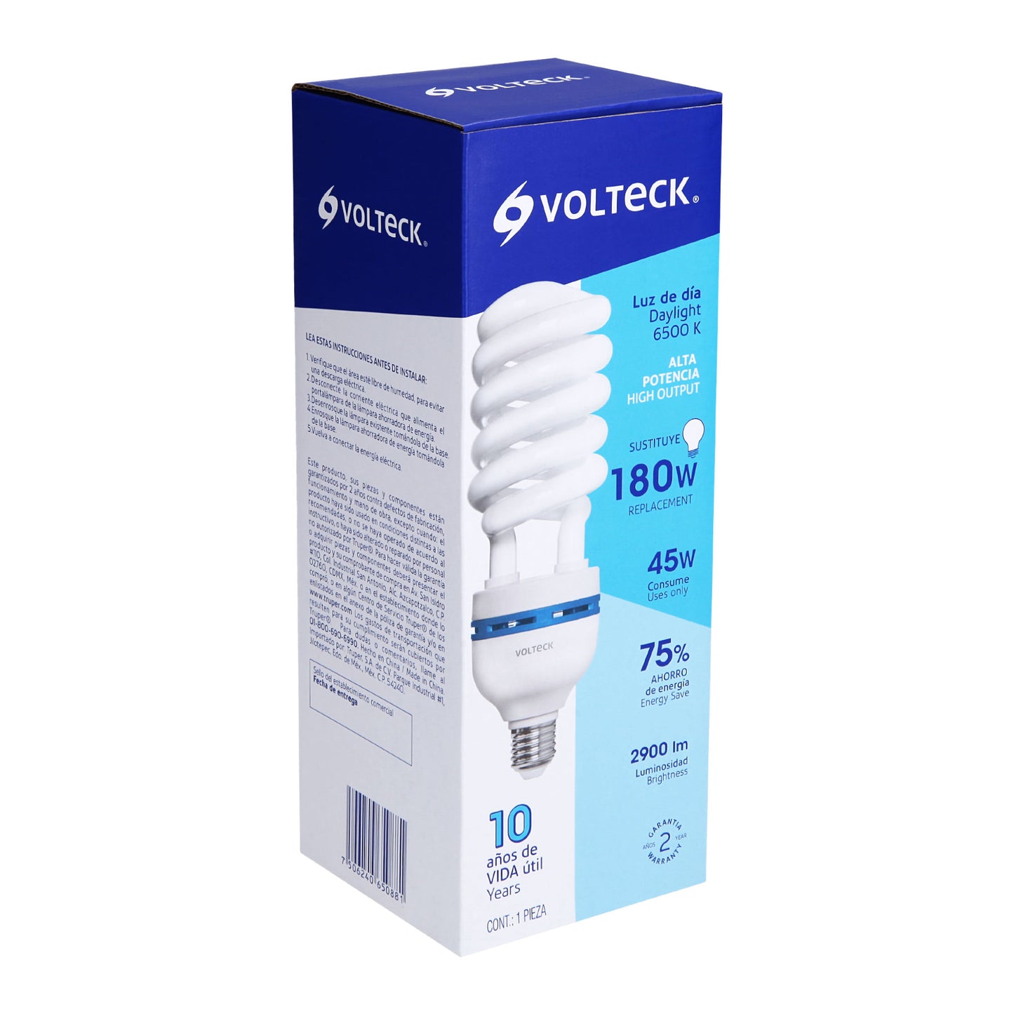 Lámpara espiral T5 45 W alta potencia luz de día, caja | F-45EC | 47100