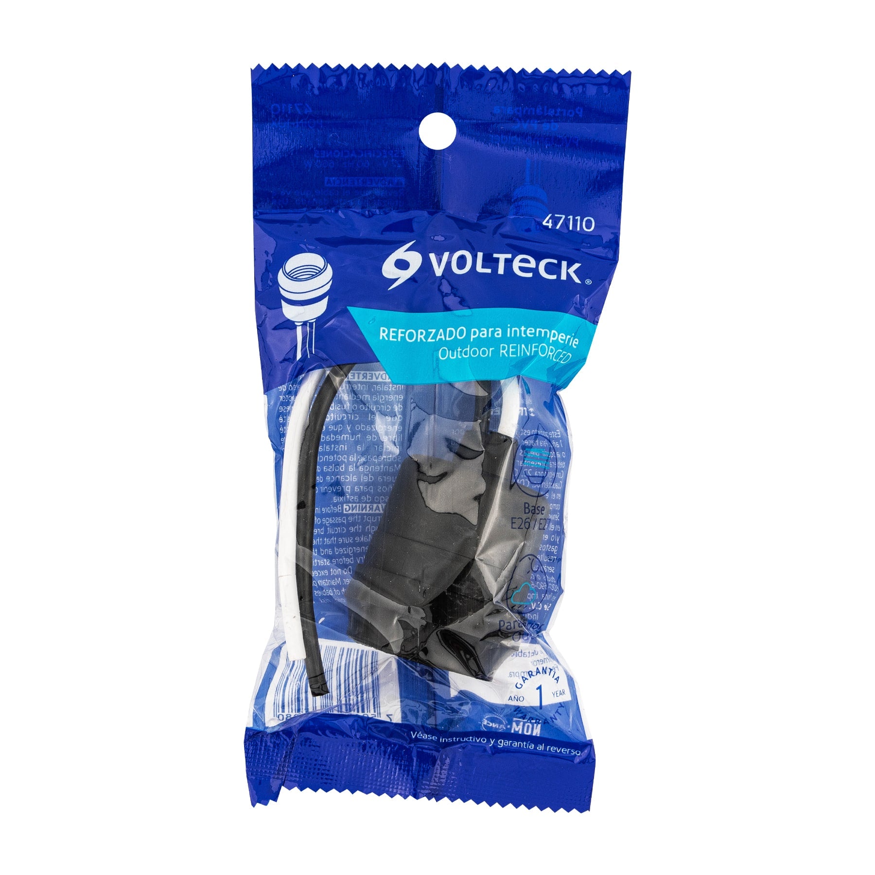 Portalámpara para intemperie, reforzada , Volteck | POIN-10X | 47110