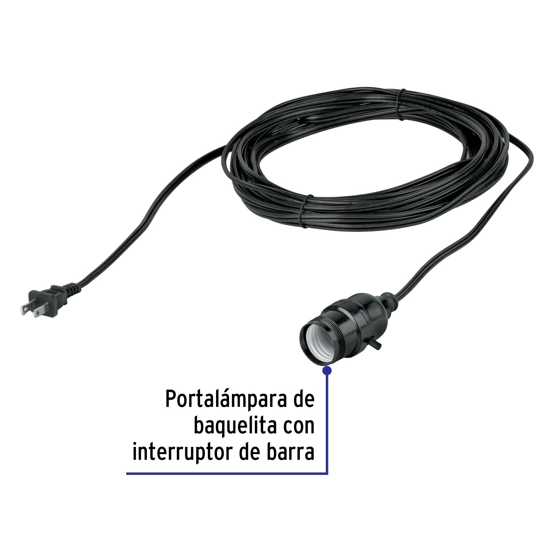 Portalámparas con cable de 10 m, VOLTECK | POLCA-10 | 47144