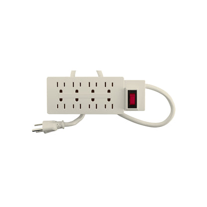 Multicontacto 14 AWG uso rudo con 8 entradas, Volteck | MUL-8 | 47186