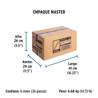 Multicontacto 16 AWG doméstico 6 entradas, Volteck | MUL-6E | 47188