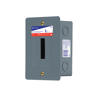 Centro de carga empotrable, 1 polo, Volteck | CCE-1 | 47192