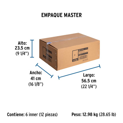 Centro de carga empotrable, 4 polos, Volteck | CCE-4 | 47196