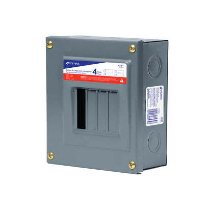 Centro de carga de sobreponer, 4 polos, Volteck | CCS-4 | 47197