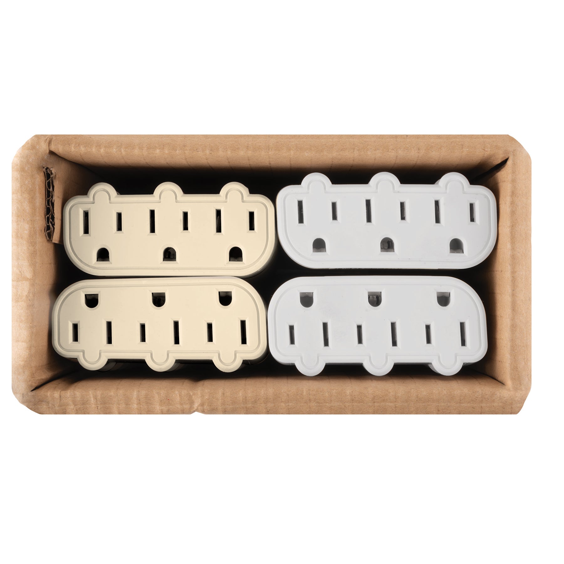 Multicontacto de barra triple aterrizado, a granel, Volteck | MUL-320G | 47199