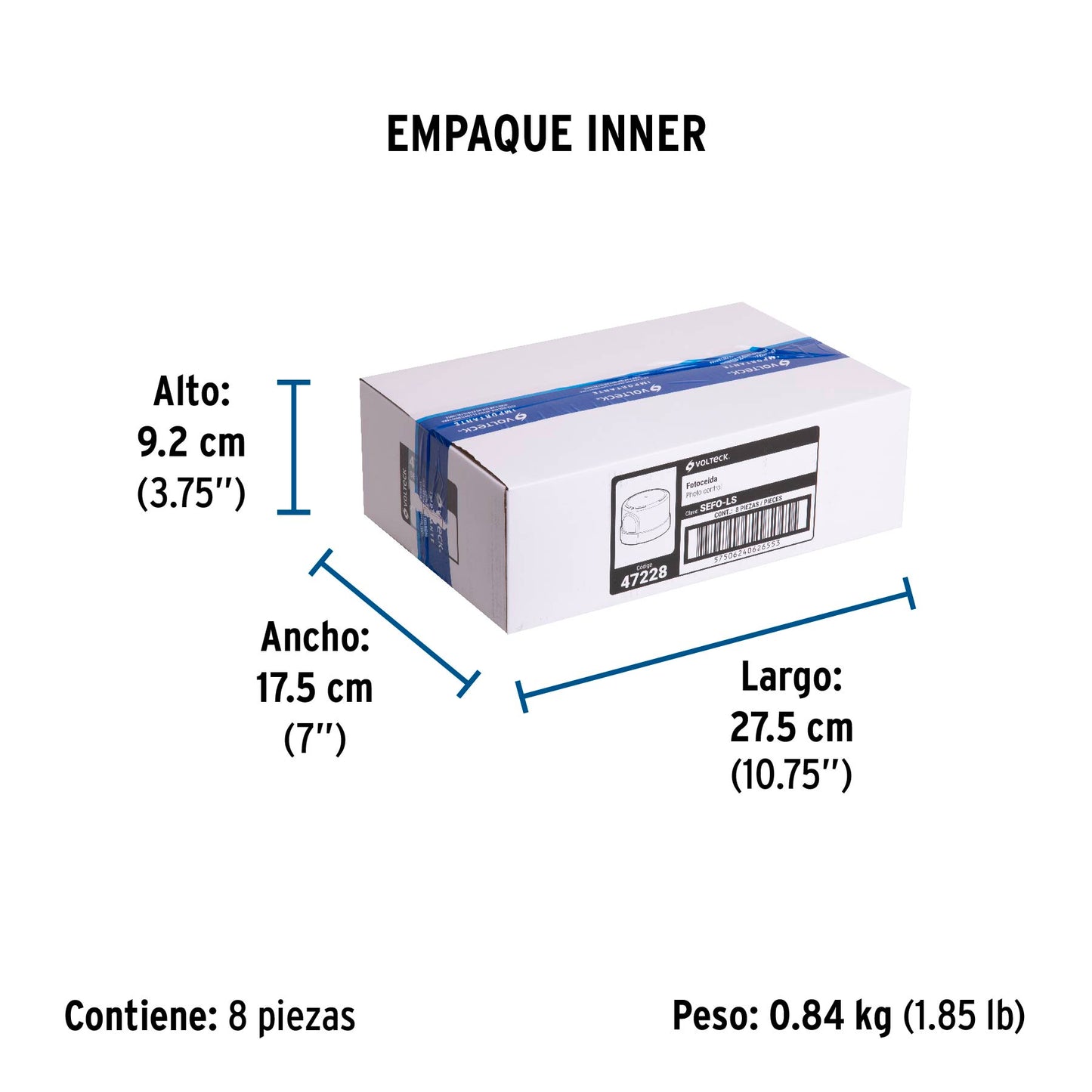 Fotocelda montaje de 1/2 vuelta, tensión 127 - 220 V | SEFO-LS | 47228