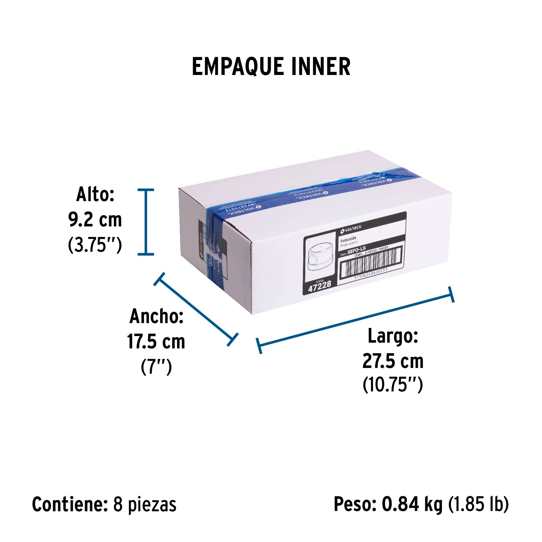 Fotocelda montaje de 1/2 vuelta, tensión 127 - 220 V | SEFO-LS | 47228