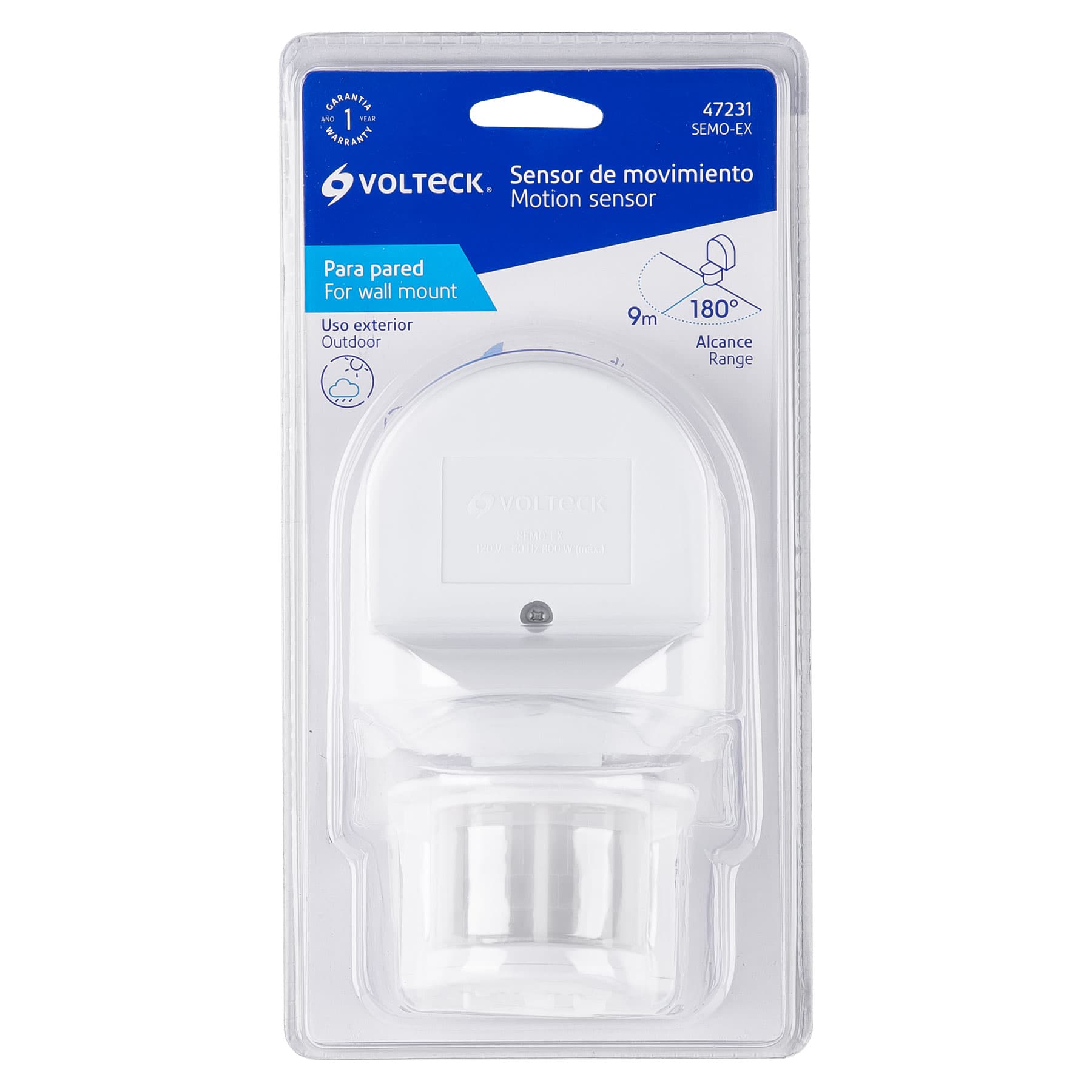 Sensor de movimiento para exterior, Volteck | SEMO-EX | 47231