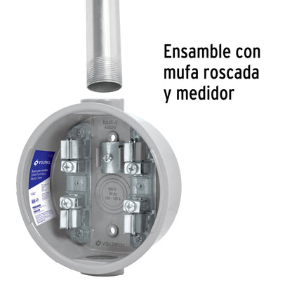 Tubo Conduit 1 1/4' para mufa, pared gruesa (0.9 mm), 3 m | TC-1-1/4-G | 47233