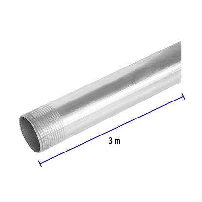 Tubo Conduit 1 1/4' para mufa, pared gruesa (0.9 mm), 3 m | TC-1-1/4-G | 47233