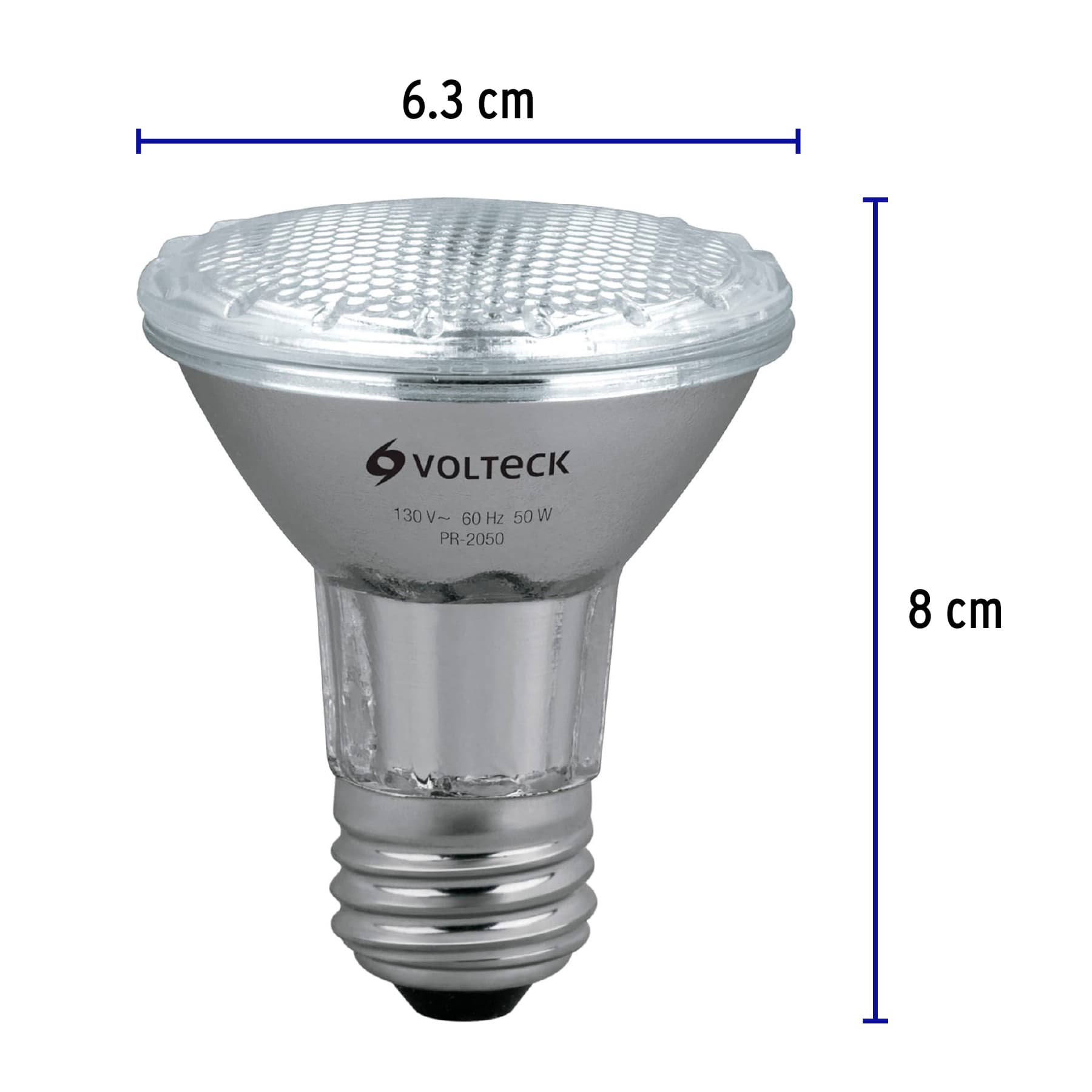 Lámpara de halógeno 50 W tipo PAR 20, en caja, Volteck | PR-2050 | 47244